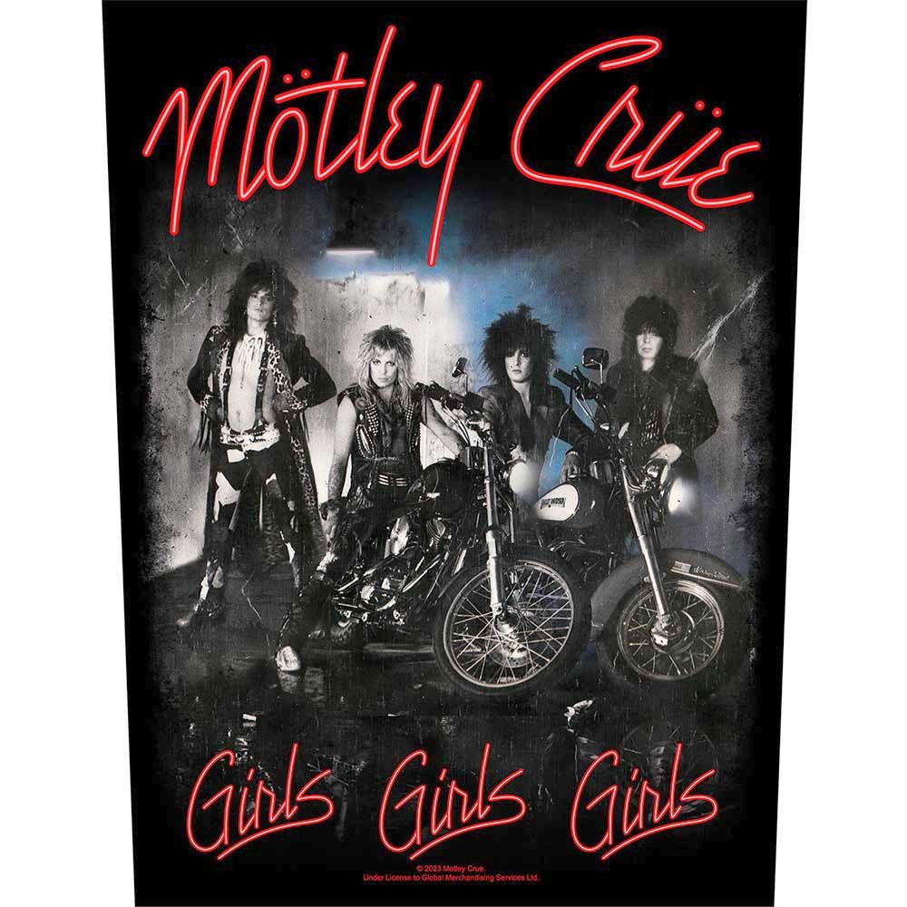 Motley Crue - Girls, Girls, Girls Rugpatch - Zwart
